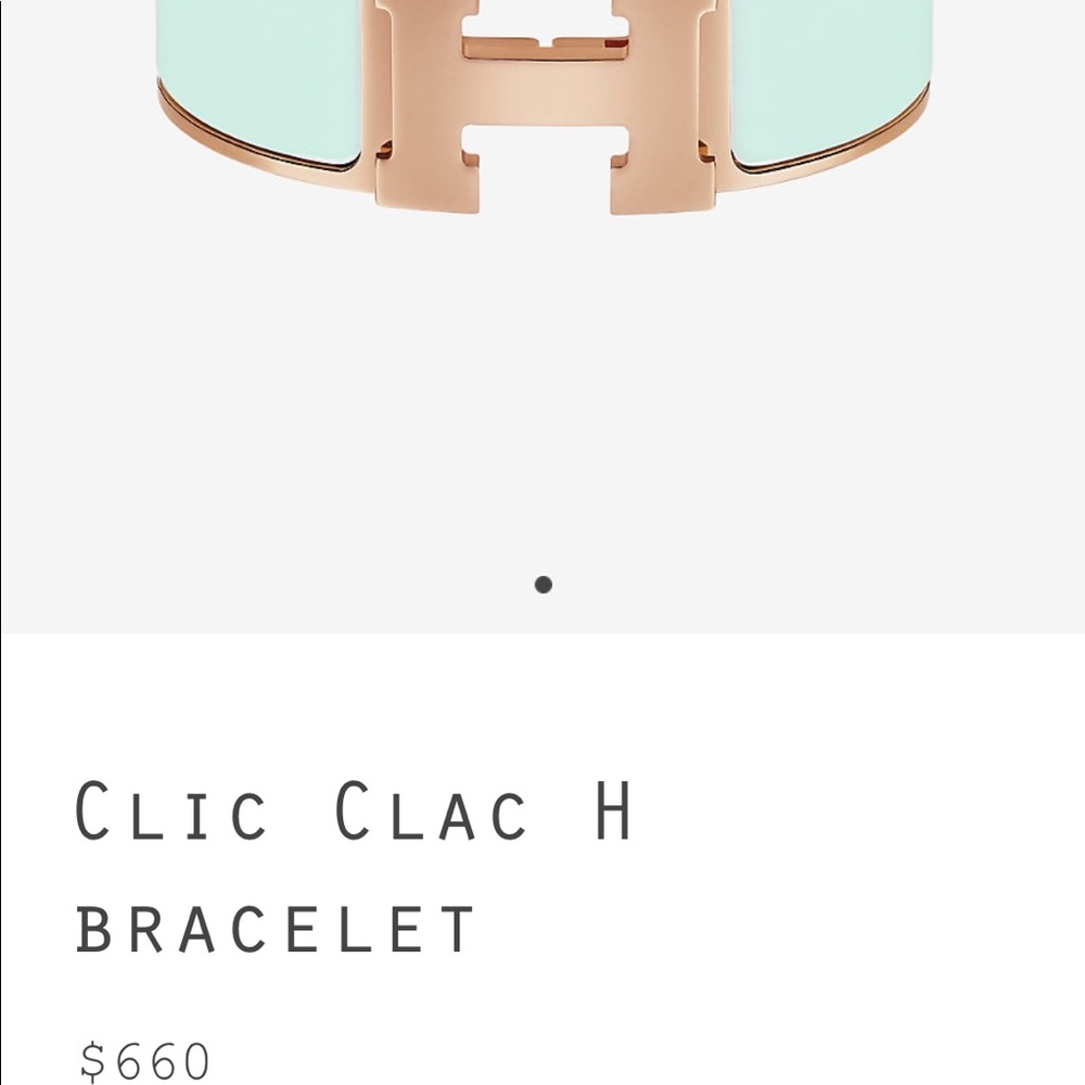 SOLD...,,AUTHENTIC HERMES CLIC CLAC H BRACELET - Picture 5 of 6